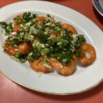 來來 - 揚げえびのニンニぐ和え