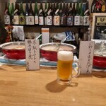 Hanashinobu - スタート一気飲み生ビール