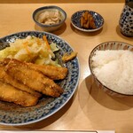 割烹 小川 - イワシフライ定食