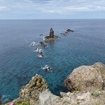 カムイ番屋 - 神威岬先端のロウソク岩