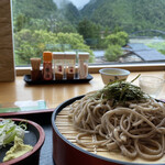 Teuchi Soba Ontake - 景色とざる蕎麦