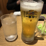 いっきゅう 離れ - 焼酎ソーダ割りは量少なめ