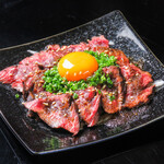 Grilled wagyu beef sashimi