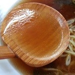 天竜 - スープ　でかいレンゲ？お玉？