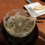 魚菜茶家　たへい - じゅん菜　ほんのり酸味ほんのり塩味　口の中で噛んだ時の食感がたまらない