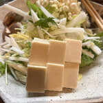 乃味芳 - 鱧しゃぶ用の野菜等。