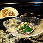 食彩播 - 野菜のマリネ　鴨ロース