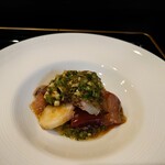 食彩播 - 鮪　蛸　烏賊　鯛　だし和え