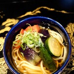 食彩播 - 夏野菜のひやむぎ