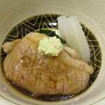 日本料理 e. - 強肴：鴨治部煮 大根 春菊