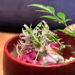 炭焼 おかげさん - お惣菜4点盛り