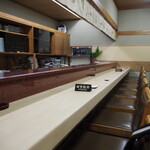 菊水 - 店内（カウンター席）