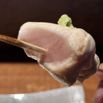 炭焼 おかげさん - レアな断面ですがシッカリ火は入ってます‼︎