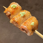 炭焼 おかげさん - 高坂鶏セセリ皮包み