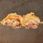 炭焼 おかげさん - 高坂鶏皮付きせせり