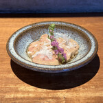 炭焼 おかげさん - 高坂鶏白肝胡麻油淡雪