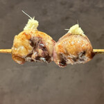 炭焼 おかげさん - 中ハツ元入ってます！