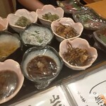 Shizuoka Oden Kushiyaki Musou - お通し、ここから好きなものを選ぶ