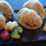 波華楼 - サザエご飯の御握り