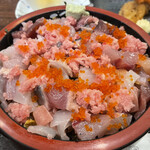 鮨・会席 りょう門 - まかない丼ランチ(大盛)(限定3食) 1100円