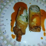 志喜亭 - 舌平目と海老のスティック揚げ　コレも美味しかった