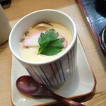 Sushidokoro Yamachan - ランチ　きのこ汁、赤だし、茶碗蒸しからチョイス