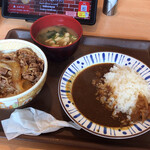 すき家 - 牛丼カレーWセット