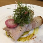 み乃家 - 前菜  自家製ロースハム、フェンネルを添えて