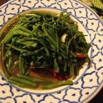チェンライ - ④パクブンパッド（750円）空心菜炒め