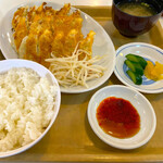 喜慕里 - 餃子定食　中（餃子15個）　¥1,020也