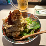 Shimotaya - 川海老とゴリ佃煮のポテトサラダ。