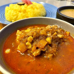 ハブモアカレー - チキンカレーと豆カレーのセット