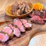 Micasita All Meat Plate (Lamb Rump or Spare Ribs, Sagari, Roast Beef)