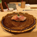 鮨　いの - 8. アジ（愛媛県三瓶町＝西予市）※赤酢のシャリ