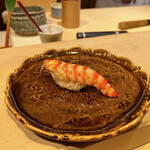 鮨　いの - 16. 車海老　※茹でたて。シャリ食べたか？と思うほど肉厚