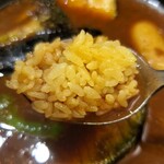 3104 知床スープカレー - ライスはターメリックライスのみ