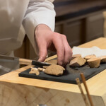 すし宮川 - 鮟肝の切付け