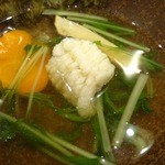 旬味ひげ - 2013.8松茸と鱧のハリハリ小鍋