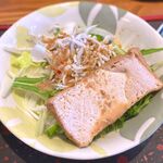 さくら本店 - (ﾗﾝﾁ)さくら定食 小鉢：しらすと厚あげのサラダ　2023.7.4