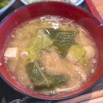 さくら本店 - (ﾗﾝﾁ)さくら定食 具だくさん味噌汁　2023.7.4