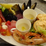 ジューダバレリーノ - 前菜盛り合わせ(2名分盛)