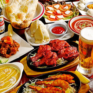 《カレー・ナン・ライス食べ放題》選べる全4種類のコース