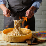 ４．チーズを絡めていきます