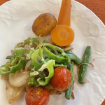 レストランZOO - 舌平目とMy畑野菜バター焼き