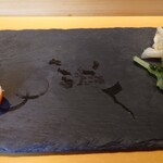 SUSHI TOKYO TEN、 - たらこのわさび漬け。お酒のアテに。