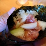 SUSHI TOKYO TEN、 - ネギトロのネギが新玉ねぎ