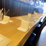 蔵カフェ 草風庵 - カウンター席の風景