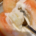 蔵カフェ 草風庵 - 山梨完熟もものパフェ 