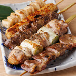 ≪Oyama chicken≫ Five charcoal-Grilled skewer skewers