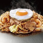 Tsukimi Yakisoba (stir-fried noodles)
